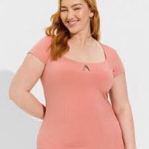 Torrid Desert Sand Cap Sleeve Top